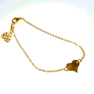Vintage Gold Heart Anklet/Bracelet